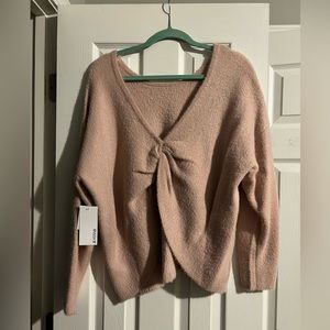 JustFab Back Twist Sweater